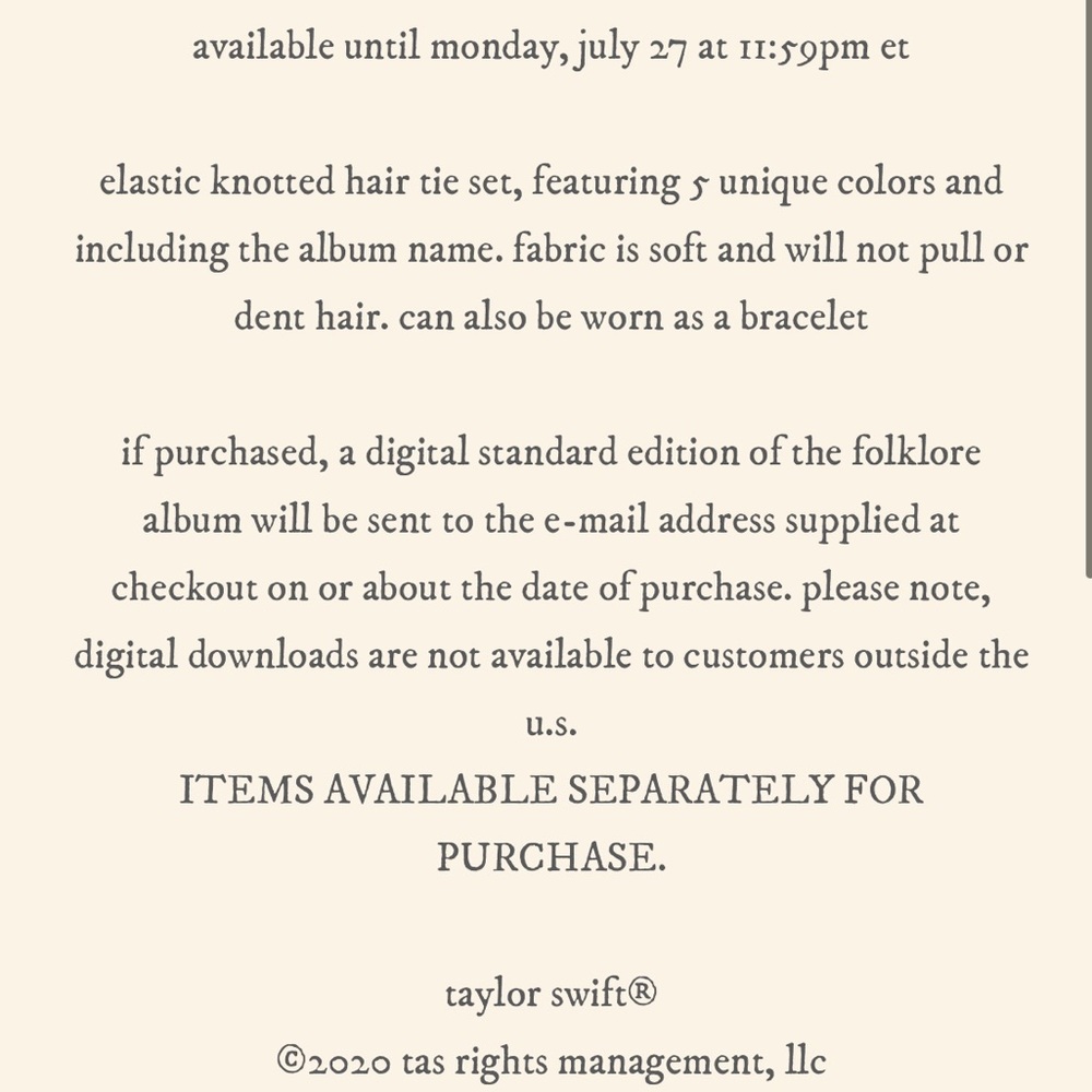 bundle of taylor swift scrunchies hair ties set 8 - Picture 5 of 16